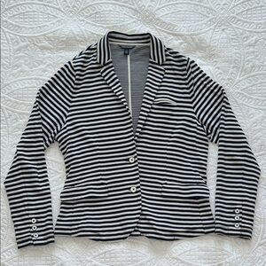Tommy Hilfiger Black and White Knit Blazer